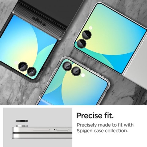 Spigen Optik Pro HD GLAS.TR EZ Fit Camera Protector 2-Pack - Szkło ochronne na obiektyw do Samsung Galaxy Z Flip 7 (Czarny) Spigen Optik Pro HD GLAS.TR EZ Fit Camera Protector 2-Pack - Szkło ochronne na obiektyw do Samsung Galaxy Z Flip 7 (Czarny)