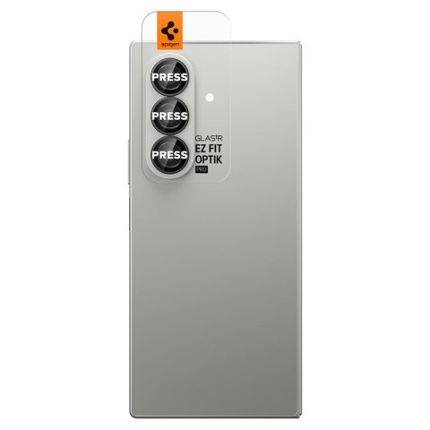 Spigen Optik Pro HD GLAS.TR EZ Fit Camera Protector 2-Pack - Szkło ochronne na obiektyw do Samsung Galaxy Z Fold 7 (2 szt)(Czarn Spigen Optik Pro HD GLAS.TR EZ Fit Camera Protector 2-Pack - Szkło ochronne na obiektyw do Samsung Galaxy Z Fold 7 (2 szt)(Czarn