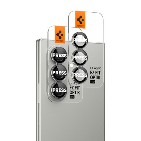 Spigen Optik Pro HD GLAS.TR EZ Fit Camera Protector 2-Pack - Szkło ochronne na obiektyw do Samsung Galaxy Z Fold 7 (2 szt)(Czarn Spigen Optik Pro HD GLAS.TR EZ Fit Camera Protector 2-Pack - Szkło ochronne na obiektyw do Samsung Galaxy Z Fold 7 (2 szt)(Czarn