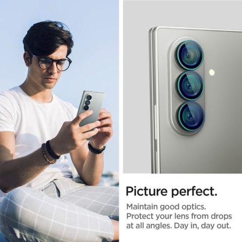 Spigen Optik Pro HD GLAS.TR EZ Fit Camera Protector 2-Pack - Szkło ochronne na obiektyw do Samsung Galaxy Z Fold 7 (2 szt)(Czarn Spigen Optik Pro HD GLAS.TR EZ Fit Camera Protector 2-Pack - Szkło ochronne na obiektyw do Samsung Galaxy Z Fold 7 (2 szt)(Czarn