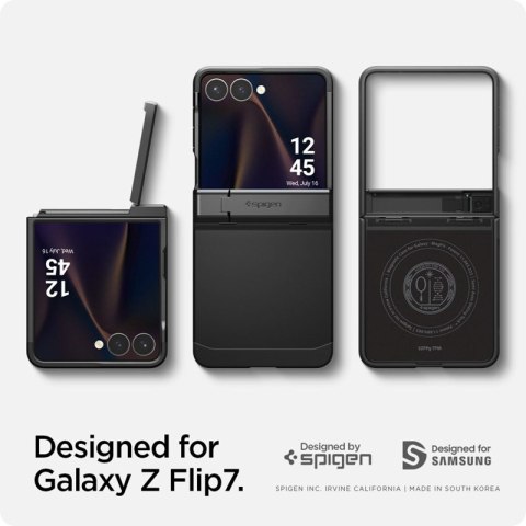 Spigen Tough Armor Pro Mag MagSafe - Etui do Samsung Galaxy Z Flip 7 (Black) Spigen Tough Armor Pro Mag MagSafe - Etui do Samsung Galaxy Z Flip 7 (Black)