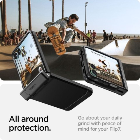 Spigen Tough Armor Pro Mag MagSafe - Etui do Samsung Galaxy Z Flip 7 (Black) Spigen Tough Armor Pro Mag MagSafe - Etui do Samsung Galaxy Z Flip 7 (Black)
