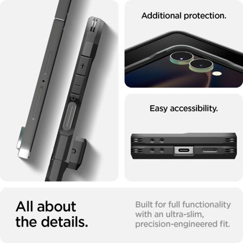 Spigen Tough Armor Pro Mag MagSafe - Etui do Samsung Galaxy Z Flip 7 (Black) Spigen Tough Armor Pro Mag MagSafe - Etui do Samsung Galaxy Z Flip 7 (Black)