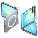 Spigen Ultra Hybrid Pro Mag MagSafe - Etui do Samsung Galaxy Z Flip 7 (Clear/White)