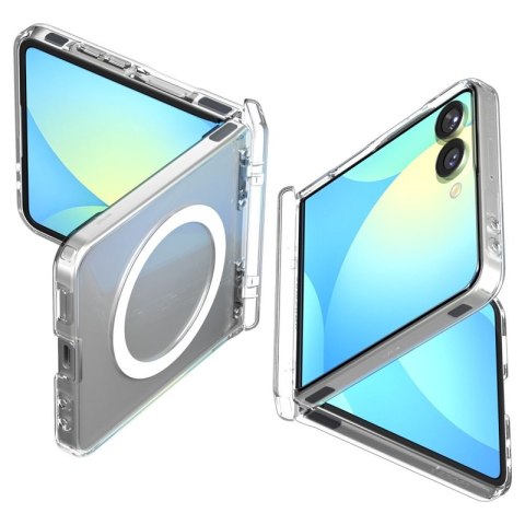 Spigen Ultra Hybrid Pro Mag MagSafe - Etui do Samsung Galaxy Z Flip 7 (Clear/White) Spigen Ultra Hybrid Pro Mag MagSafe - Etui do Samsung Galaxy Z Flip 7 (Clear/White)