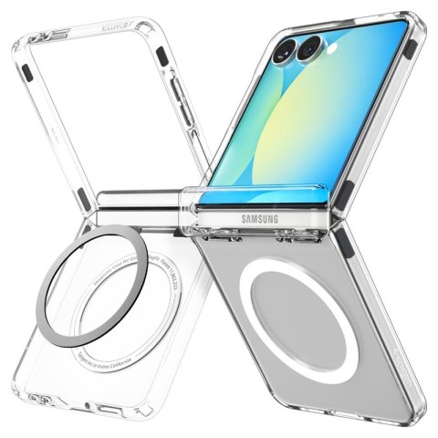 Spigen Ultra Hybrid Pro Mag MagSafe - Etui do Samsung Galaxy Z Flip 7 (Clear/White) Spigen Ultra Hybrid Pro Mag MagSafe - Etui do Samsung Galaxy Z Flip 7 (Clear/White)