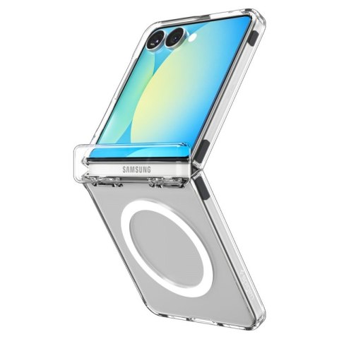 Spigen Ultra Hybrid Pro Mag MagSafe - Etui do Samsung Galaxy Z Flip 7 (Clear/White) Spigen Ultra Hybrid Pro Mag MagSafe - Etui do Samsung Galaxy Z Flip 7 (Clear/White)