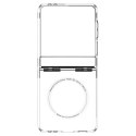 Spigen Ultra Hybrid Pro Mag MagSafe - Etui do Samsung Galaxy Z Flip 7 (Clear/White)