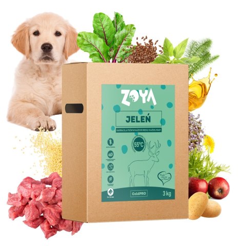ZOYA COLDPRO Jeleń sucha karma dla psa 3kg ZOYA COLDPRO Jeleń sucha karma dla psa 3kg