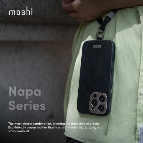 Moshi Napa MagSafe - Skórzane etui iPhone 15 Pro Max (Woodsmoke Brown) Moshi Napa MagSafe - Skórzane etui iPhone 15 Pro Max (Woodsmoke Brown)