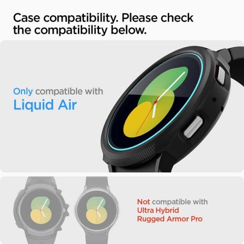 Spigen GLAS.TR EZ FIT 2-Pack - Szkło hartowane do Samsung Galaxy Watch 4 / 5 44 mm (2 szt) Spigen GLAS.TR EZ FIT 2-Pack - Szkło hartowane do Samsung Galaxy Watch 4 / 5 44 mm (2 szt)