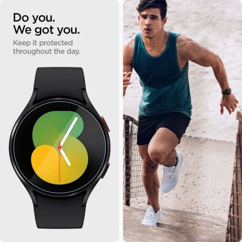 Spigen GLAS.TR EZ FIT 2-Pack - Szkło hartowane do Samsung Galaxy Watch 4 / 5 44 mm (2 szt) Spigen GLAS.TR EZ FIT 2-Pack - Szkło hartowane do Samsung Galaxy Watch 4 / 5 44 mm (2 szt)