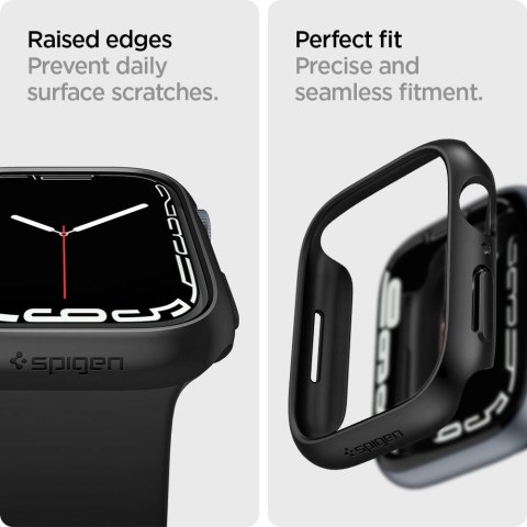 Spigen Thin Fit - Obudowa do Apple Watch 8 / Watch 7 45 mm (czarny) Spigen Thin Fit - Obudowa do Apple Watch 8 / Watch 7 45 mm (czarny)