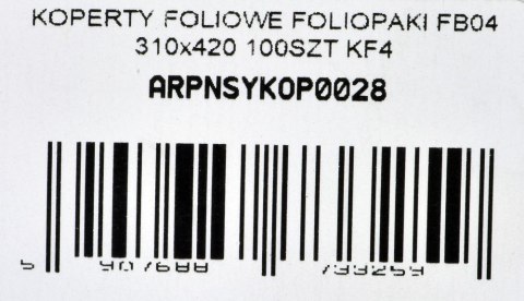 KOPERTY FOLIOWE FOLIOPAKI FB04 310X420 100SZT KF4 KOPERTY FOLIOWE FOLIOPAKI FB04 310X420 100SZT KF4