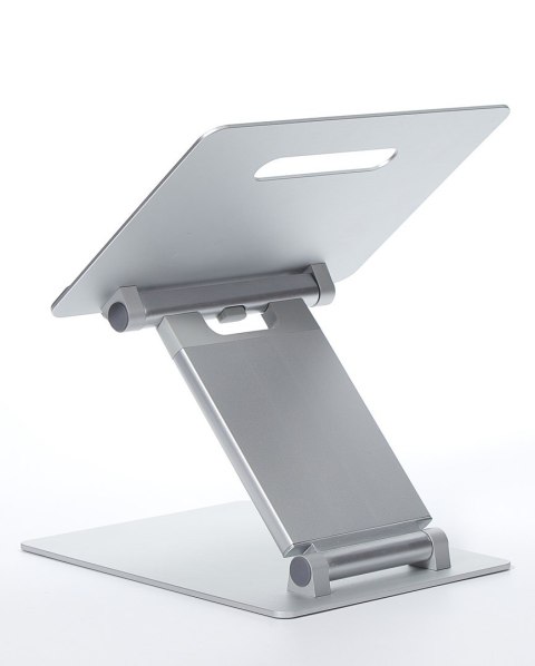 POUT Eyes3 Lift - Aluminiowa teleskopowa podstawka pod laptopa, kolor srebrno-szary POUT Eyes3 Lift - Aluminiowa teleskopowa podstawka pod laptopa, kolor srebrno-szary