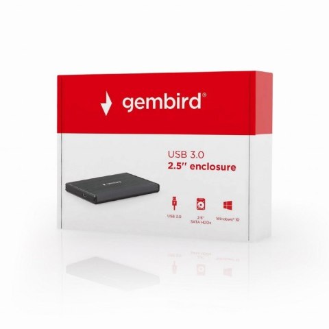Obudowa na dysk GEMBIRD EE2-U3S-3 (2.5"; USB 3.0; Aluminium, Plastik; kolor czarny) Obudowa na dysk GEMBIRD EE2-U3S-3 (2.5"; USB 3.0; Aluminium, Plastik; kolor czarny)