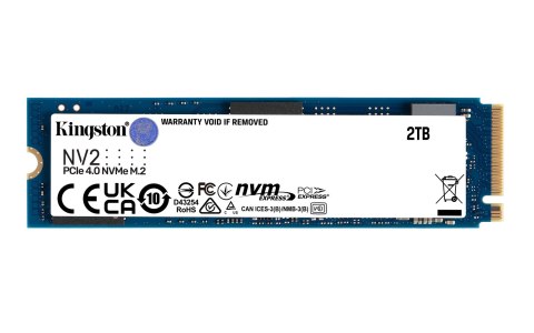 Dysk SSD Kingston NV2 (2TB; M.2 2280; PCIe 4.0 x4 NVMe; SNV2S/2000G) Dysk SSD Kingston NV2 (2TB; M.2 2280; PCIe 4.0 x4 NVMe; SNV2S/2000G)