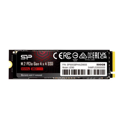 Dysk SSD Silicon Power UD90 500GB M.2 PCIe NVMe Gen4x4 NVMe 1.4 4800/3700 MB/s Dysk SSD Silicon Power UD90 500GB M.2 PCIe NVMe Gen4x4 NVMe 1.4 4800/3700 MB/s