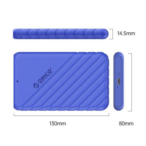 ORICO OBUDOWA DYSKU 2,5" USB-C 3.1 6GBPS NIEBIESKI ORICO OBUDOWA DYSKU 2,5" USB-C 3.1 6GBPS NIEBIESKI