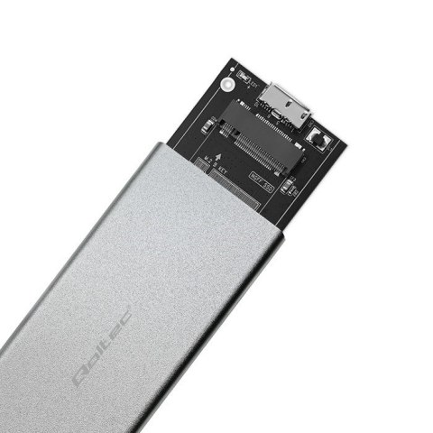 QOLTEC OBUDOWA NA DYSK M.2 SSD | SATA | NGFF | USB 3.0 | SUPER SPEED 5GB/S | 2TB | SREBRNY QOLTEC OBUDOWA NA DYSK M.2 SSD | SATA | NGFF | USB 3.0 | SUPER SPEED 5GB/S | 2TB | SREBRNY