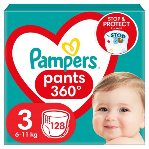 PAMPERS Pieluchomajtki MB Rozm 3, 6-11kg, 128szt PAMPERS Pieluchomajtki MB Rozm 3, 6-11kg, 128szt