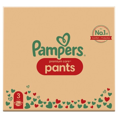Pieluchy PAMPERS Premium PANTS MTH rozm 3 (6-11kg) 144szt Pieluchy PAMPERS Premium PANTS MTH rozm 3 (6-11kg) 144szt
