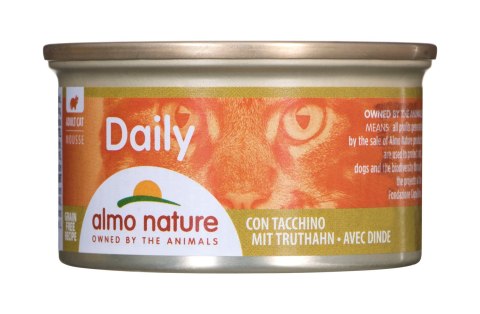 ALMO NATURE Daily Menu Mus z indykiem - puszka 85g ALMO NATURE Daily Menu Mus z indykiem - puszka 85g
