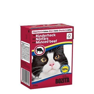 BOZITA Mięsne kawałki z wołowiną w galaretce 370g BOZITA Mięsne kawałki z wołowiną w galaretce 370g