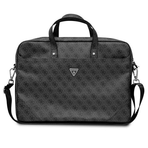 Guess Saffiano 4G Triangle Logo Computer Bag - Torba na notebooka 16" (czarny) Guess Saffiano 4G Triangle Logo Computer Bag - Torba na notebooka 16" (czarny)