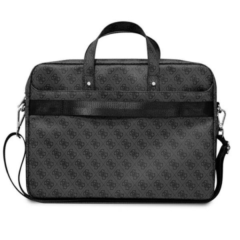 Guess Saffiano 4G Triangle Logo Computer Bag - Torba na notebooka 16" (czarny) Guess Saffiano 4G Triangle Logo Computer Bag - Torba na notebooka 16" (czarny)