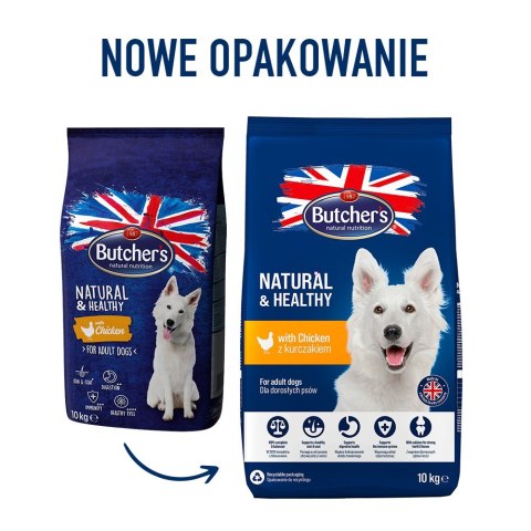 Butcher's Natural&Healthy z kurczakiem - sucha karma dla psa - 10 kg Butcher's Natural&Healthy z kurczakiem - sucha karma dla psa - 10 kg