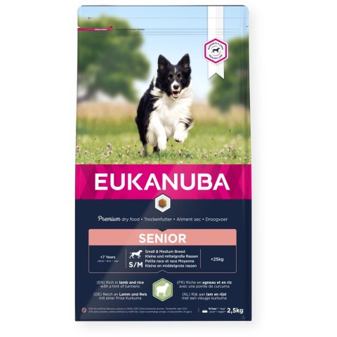 EUKANUBA Mature & Senior Lamb & Rice - karma dla starszych psów - 2,5 kg EUKANUBA Mature & Senior Lamb & Rice - karma dla starszych psów - 2,5 kg