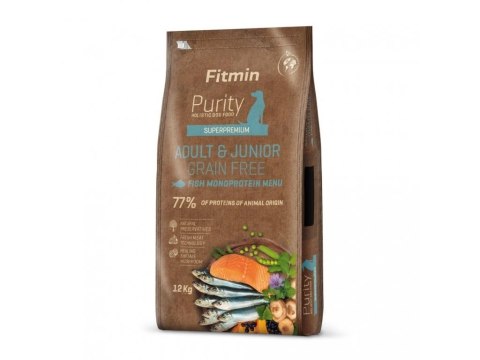FITMIN Purity GrainFree Adult&Junior ryba - sucha karma dla psa - 12kg FITMIN Purity GrainFree Adult&Junior ryba - sucha karma dla psa - 12kg