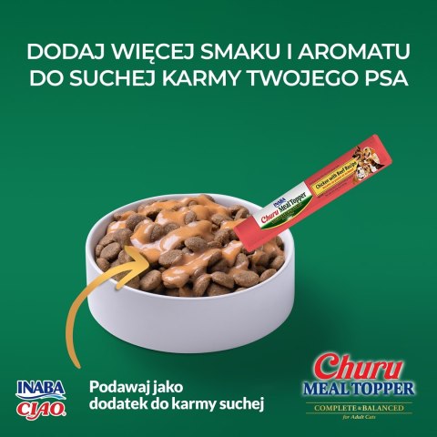 INABA MEAL TOPPER Kurczak z wołowiną - pies 4x14g INABA MEAL TOPPER Kurczak z wołowiną - pies 4x14g