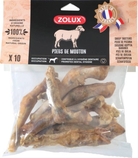 ZOLUX Przysmak nat. dla psa Nóżka barania x10,500g ZOLUX Przysmak nat. dla psa Nóżka barania x10,500g