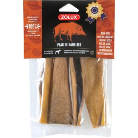 ZOLUX Przysmak naturalny dla psa Skóra z dzika 200g ZOLUX Przysmak naturalny dla psa Skóra z dzika 200g