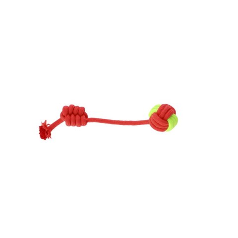 DINGO Piłka+uchwyt pleciony 34cm czerwono-zielona DINGO Piłka+uchwyt pleciony 34cm czerwono-zielona