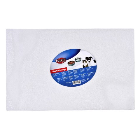 Podkładka pod miski przezroczysta winylowa dla psa - 48x30 cm Podkładka pod miski przezroczysta winylowa dla psa - 48x30 cm