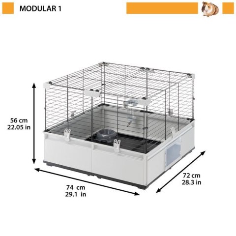 FERPLAST MODULAR 1 CAGE 74x72x56 cm FERPLAST MODULAR 1 CAGE 74x72x56 cm