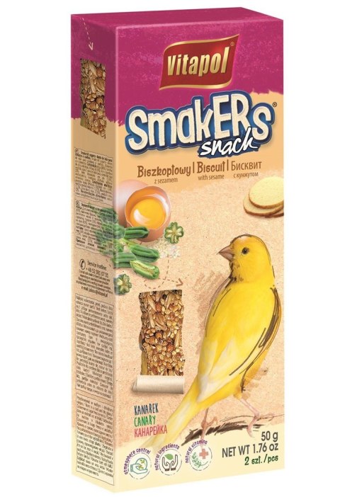 VITAPOL Kolby biszkoptowe dla kanarka 2szt. 90g VITAPOL Kolby biszkoptowe dla kanarka 2szt. 90g