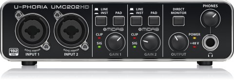 Behringer UMC202HD - Interfejs audio USB Behringer UMC202HD - Interfejs audio USB