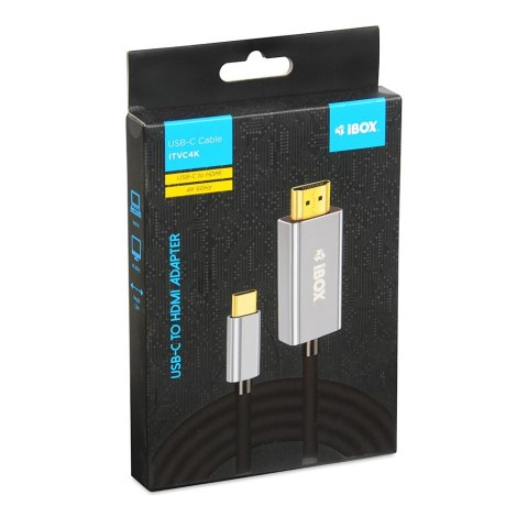 IBOX KABEL ITVC4K USB-C TO HDMI 4K 1,8M IBOX KABEL ITVC4K USB-C TO HDMI 4K 1,8M