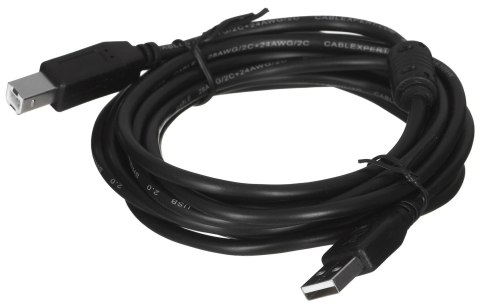 Kabel GEMBIRD CCF-USB2-AMBM-10 (USB 2.0 typu A M - USB 2.0 typu B M; 3m; kolor czarny) Kabel GEMBIRD CCF-USB2-AMBM-10 (USB 2.0 typu A M - USB 2.0 typu B M; 3m; kolor czarny)
